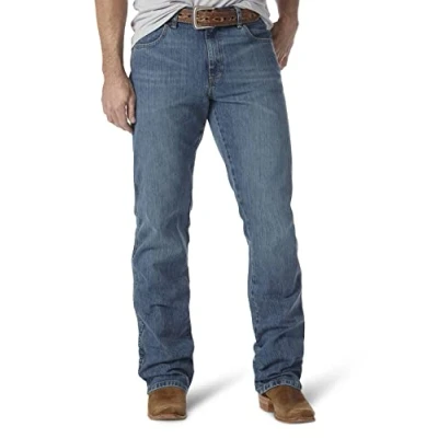 Bild av Wrangler herr retro slim fit boot cut jeans, Tillverkas., 33W / 32L