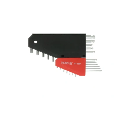 Bild av YATO YT 5837 Ensemble de tournevis coudés 1/16&quot; 3/8&quot; Acier chrome vanadium 12