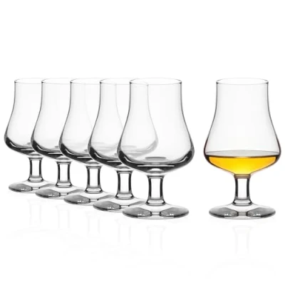 Bild av STÖLZLE LAUSITZ Nosing glas 194 ml I whiskyglas set om 6 blyfritt kristallglas högkvalitativt scotch diskmaskinssäkert unika för det speciella tillfället