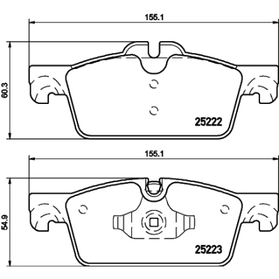 Bild av HELLA 8DB 355 015 711 Jeu de plaquettes frein contact signal d&#039;usure inclus avec accessoires PEUGEOT: 508 I Berline, SW