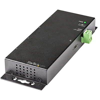 Bild av StarTech.com 4 port USB C hub 10 Gbit/s metall industriell 2 x &amp; A ESD överspänningsskydd eller värd egenströmsförsörjning 3.1 G2 typ (HB31C2A2CME)