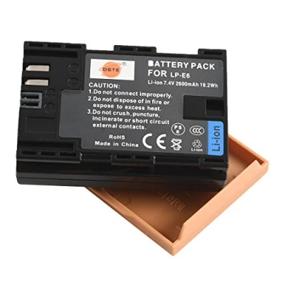 Bild av DSTE LP E6 LPE6 Li Ion batteri kompatibelt med Canon EOS 5D Mark II, III, 7D 5DS, 6D, 7D, 60D, 60Da, 70D