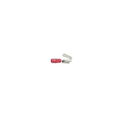 Bild av Isol. spademuffe m/afgr. A1507FLSH, 0,5 1,5mm2, 6,3x0,8, Rød (100 stk.)