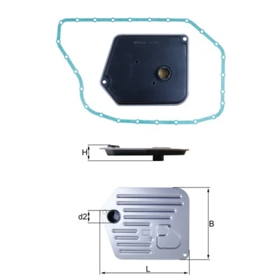 Bild av MAHLE ORIGINAL HX 268D Automatlådefilter med tätning