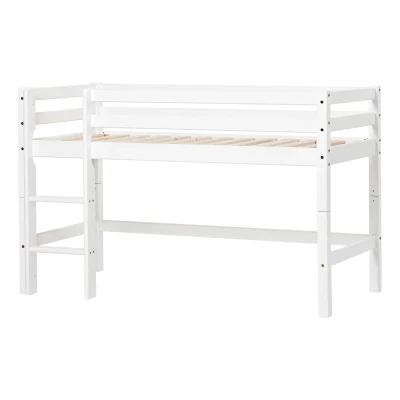 Bild av Hoppekids Basic Halvhög Loftsäng 70x160, Vit