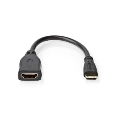 Bild av Nedis High Speed HDMI Cable with Ethernet 4K@30Hz 10.2 Gbps 0.20 m Round PVC Black