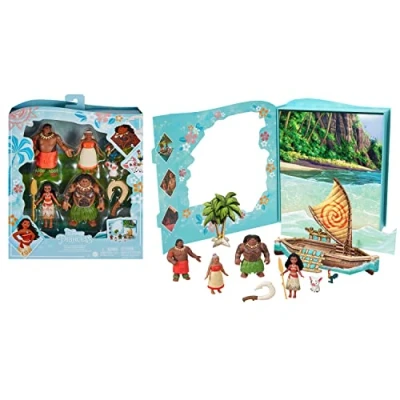 Bild av Mattel DISNEY PRINCESS Vaiana klassiskt bildboksset, flerfärgad, 6 st HLW90