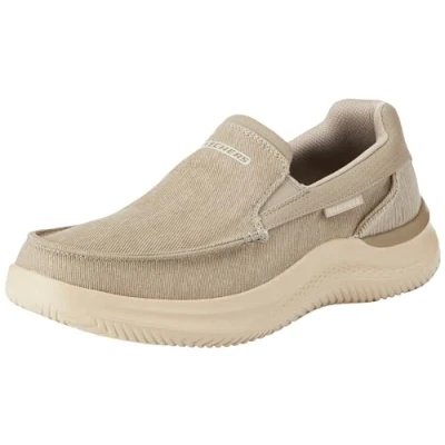 Bild av Skechers herr Hasting Slip On, Taupe canvas, 44 EU