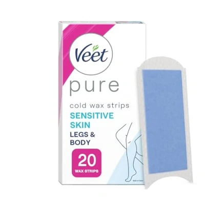 Bild av Veet Pure Vaxremsor Sensitive ben 20 st