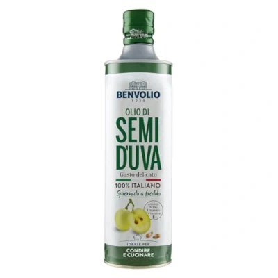 Bild av Kallpressad Druvkärnolja Benvolio 1938 750ml 100% Italiensk Druvkärnolja, Rikt på Vitamin E, för Fuktgivande Massage