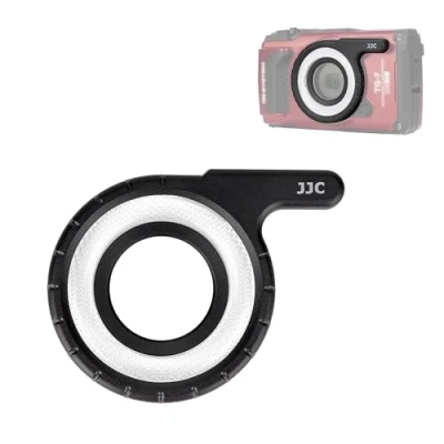 Bild av JJC Makro LED ljusguide ring för Olympus tuff TG 7 6 5 4 3 2 1 TG7 TG6 TG5 kameror, serien kamera dedikerad ringbelysning makrofotografering tillbehör