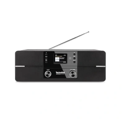 Bild av TechniSat DIGITRADIO 371 CD BT Stereo digitalradio (DAB+, FM, spelare, Bluetooth, färgdisplay, USB, AUX, hörlursuttag, kompaktsystem, väckarklocka, 10 watt, fjärrkontroll) vit