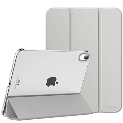 Bild av MoKo Case for iPad 10th Generation 2022, Slim Stand Hard Back Shell Smart Cover 10.9 Inch with Auto Wake/Sleep, Silver
