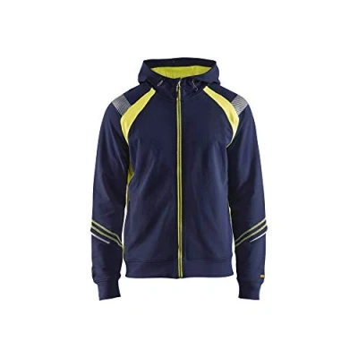 Bild av LUVTRÖJA 3433 1158 VARSEL DRAGKEDJA MARINBLÅ/GUL XL Beijerbygg Byggmaterial