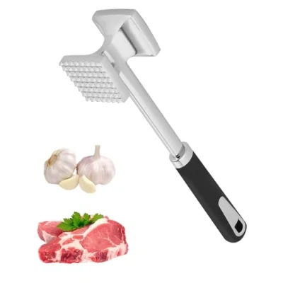 Bild av TIDEVAN kötthammare i rostfritt stål 27 cm dubbelsidig nonstick rivjärn meat tenderizer för biff skivare kotletter gris kyckling