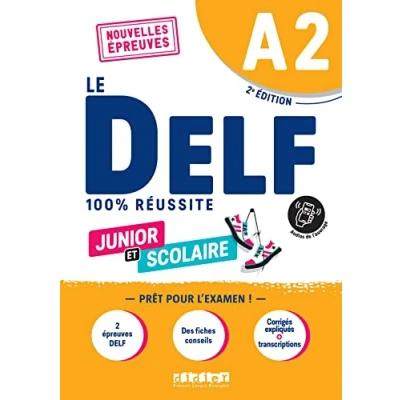 Bild av Le DELF Junior et Scolaire A2 100% Réussite édition 2022 2023 Livre + didierfle.app: Nouvelles Epreuves
