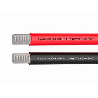 Bild av TUOFENG Elektrisk kabel, 8,10,12,14,16,18,20,22 AWG silikon tråd anslutning kabel svart och röd mjuk flexibel av tennbelagd koppartråd hög temperaturbeständighet