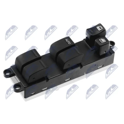 Bild av Brytare, fönsterhiss, Vänster fram, nissan pathfinder iii, 254014M500, 25401 4M500, 254014Y100, 4Y100, 254019W100, 254019W10D