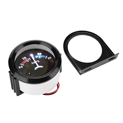 Bild av Auto amperemätare, 2 tum 52mm amperemätare 60 0 60A AMP spänningsmätare för Modificaton ABS 12V system