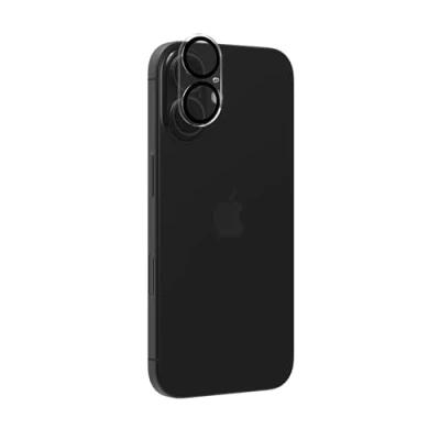 Bild av ZAGG InvisibleShield Glass Elite (Camera) Härdat Glas Kameralins skydd för iPhone 16 och Plus, Full täckning, Antireflex, Smuts reptåligt, Stötskydd (Transparent)