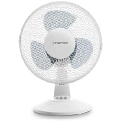 Bild av TROTEC Bordsfläkt TVE 10 25 watt, oscillerande 80, 2 steg, Ø 23 cm, mycket tyst, vit