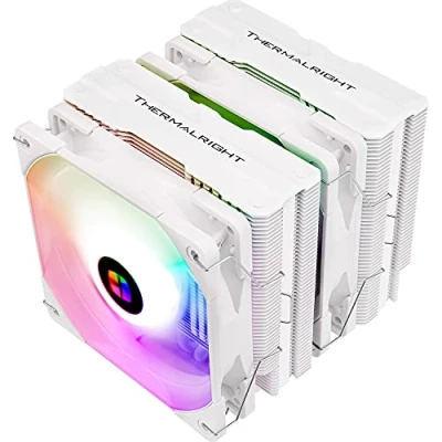 Bild av Termalright Peerless Assassin 120 White ARGB CPU Air Coolers, 6 värmerör, dubbla mm TL C12W S PWM fläkt, alumino värmeomslag, AGHP teknik, för AMD AM4 AM5/Intel LGA 1700/1150/1151/1200/2066