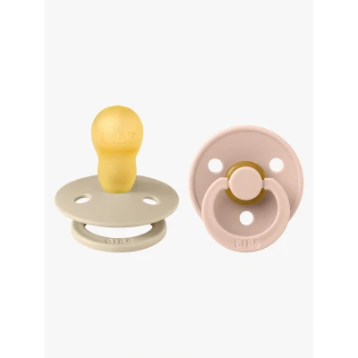 Bild av BIBS Colour Napp 2 Pack Latex Stl 3 Rund, Vanilla/Blush