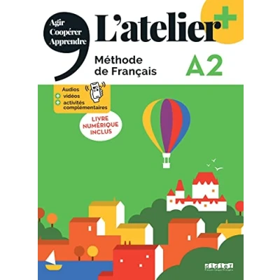 Bild av L&#039;atelier + A2 livre numérique inclus: Méthode de français, inclus