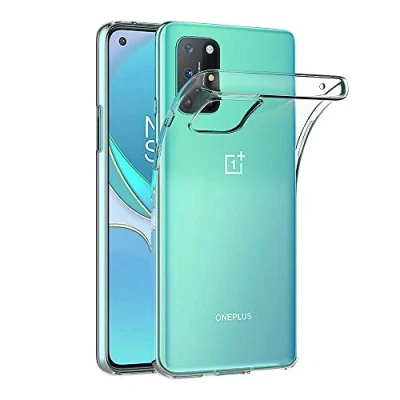 Bild av AICEK fodral kompatibelt med OnePlus 8T, transparent silikonskydd för 8T stötfångare klart (6,5 tum)
