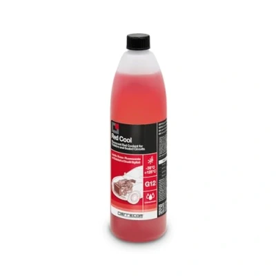 Bild av ERRECOM Red Cool, Coolant and Antifreeze Concentrate, Fluorescent Formulation with organic based OAT inhibitor package, G12, 1 Litre