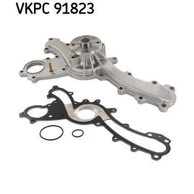Bild av SKF VKPC 91823 Pompe à eau avec joints goujon fileté Métal pour système dentrainement courroie trapézoïdale nervures TOYOTA: RAV4 III SUV