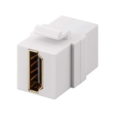 Bild av Goobay 90856 Keystone modul HDMI koppling med 2 x uttag typ A/UHD 4K @ 60 Hz/max. 18 Gbits/HDMI förlängning/HDMI kontakt/17,18 mm