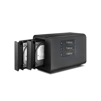 Bild av TERRAMASTER D5 Hybrid HDD NVMe hölje USB 3.2 Gen 2 10Gbps typ C lagring 5 fack som stöder Raid 0/1/Single/JBOD Exclusive 2+3 Disc Bay (utan disk)