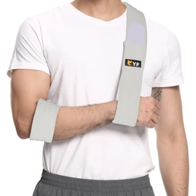 Bild av YF Armband, effektiv axel immobilizer sling för rotator manschett sprucken handled armbåge armskada, justerbart lätt bekvämt stöd arm slinga brutna ben