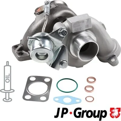 Bild av JP GROUP 1517400400 Turbocompresseur à gaz d&#039;échappement y compris Jeu de joints d’étanchéité PEUGEOT: 207 3/5 portes, 307 portes