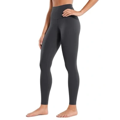Bild av CRZ Yoga Womens Butterlux Hög Midja Träningsleggings 28 &#039;&#039; Full Längd Mjuk Atletisk Byxor Mystisk grå L