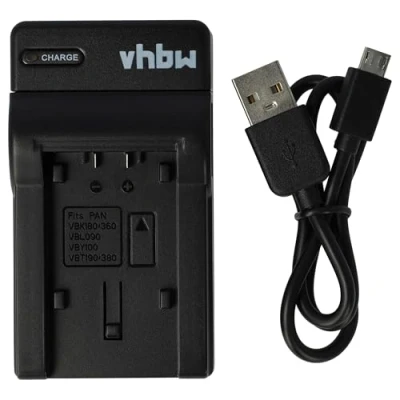 Bild av vhbw Micro USB laddare laddningskabel lämplig för kamera Panasonic HC V10, V100, V100M, V110, V110GK, V110K, V110P, V130, V160