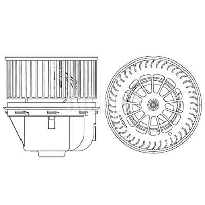 Bild av MAHLE ORIGINAL AB 264 000P Pulseur d&#039;Air pour véhicules avec direction à gauche sans régulateur intégré