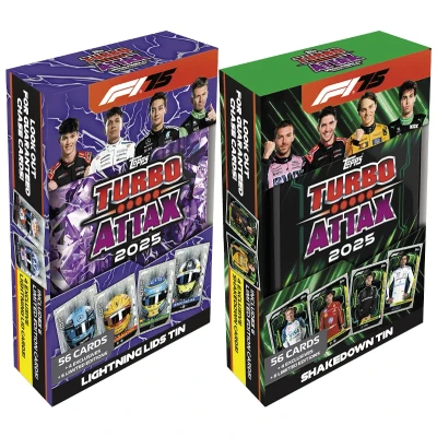Bild av Topps Formula 1 Samlarkort Turbo Attax Mega Tin Lightning Lids &amp; Shakedowns Blandade