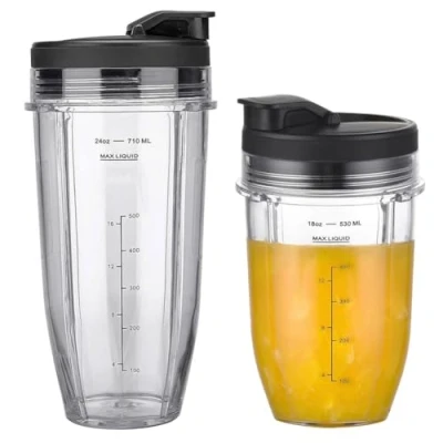 Bild av Ersättning 20 oz mixer kopp för Ninja Auto iQ BL450C BL451C BL481C BN751C BN750C BN801 BN801C BN400C Nutri matberedare SS101C SS150C SS151C SS351C med delar ID