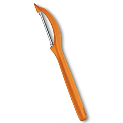 Bild av Victorinox, Swiss Classic, Profi Steak und Pizzamesser, Extra Scharfe Klinge, Wellenschliff, 12 cm, Robuster Kunststoffgriff, Rostfreier Stahl, gelb