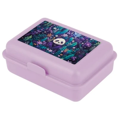 Bild av Baagl Lunchlåda för barn skola matlåda flickor, pojkar, dagis juvelåda, brödlåda, snackslåda (djungel panda)