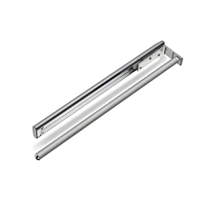 Bild av Aluminium handdukstork TED 1 armig Krom polerad (450 730 mm, utdragbar) Teleskopisk för badrum eller kök från SOTECH