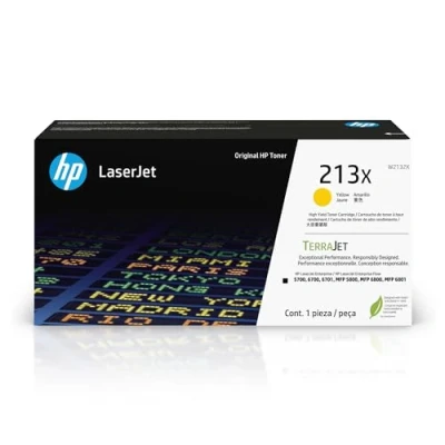 Bild av HP 213X / W2132X Yellow Toner High Yield Tonerkassett Blå