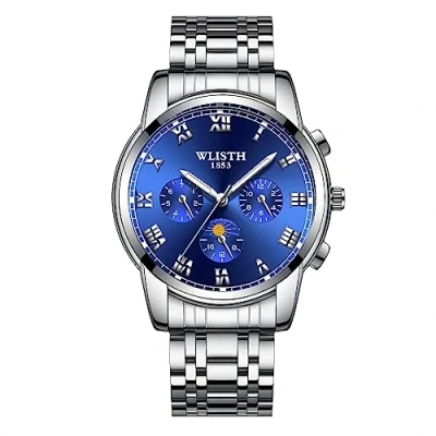 Bild av Masala Casual Watch MSL klocka H 008 03, Silverband/blå urtavla, Modern