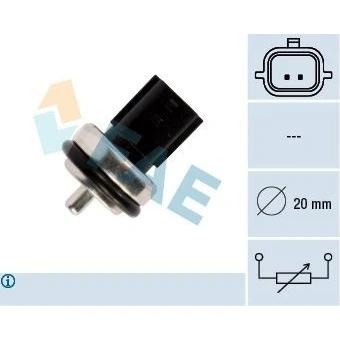 Bild av FAE 33811 Sonde De Température Liquide Refroidissement RENAULT: MEGANE 3 Coupe, CLIO 2, MASTER 2 Kasten, NISSAN: Qashqai / Qashqai+2 I