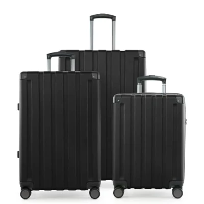 Bild av Huvudstadsväska Q Damm väska med hårt skal, trolley, TSA, 4 hjul, svart, Koffer Set, Resväska set