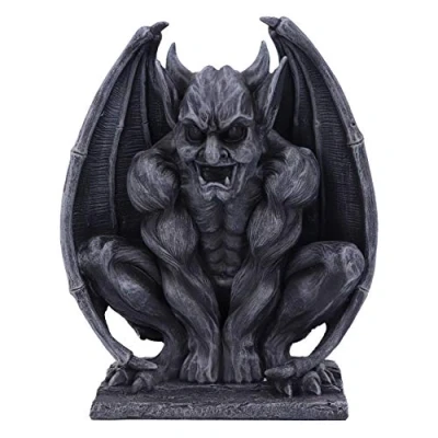 Bild av Nemesis Now Adalward mörk svart grotesque gargoyle figurin 26 cm, harts, svart, experttillverkade Gargoyle, gotiska presentartiklar, gjutna i den finaste hartsen, målfullt handmålad