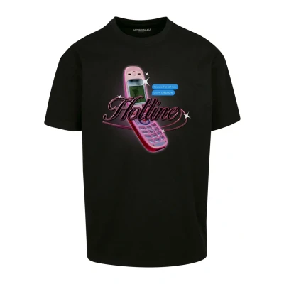 Bild av Upscale by Mister Tee Unisex Hotline Oversize Tshirt med print, Storlek: Medium, Black