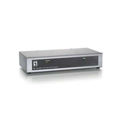 Bild av LevelOne AVE 9304 4 port LR Cat.5 A/V Transmitter Förlängd räckvidd för audio/video sändare 10Mb LAN portar upp till 300 m
